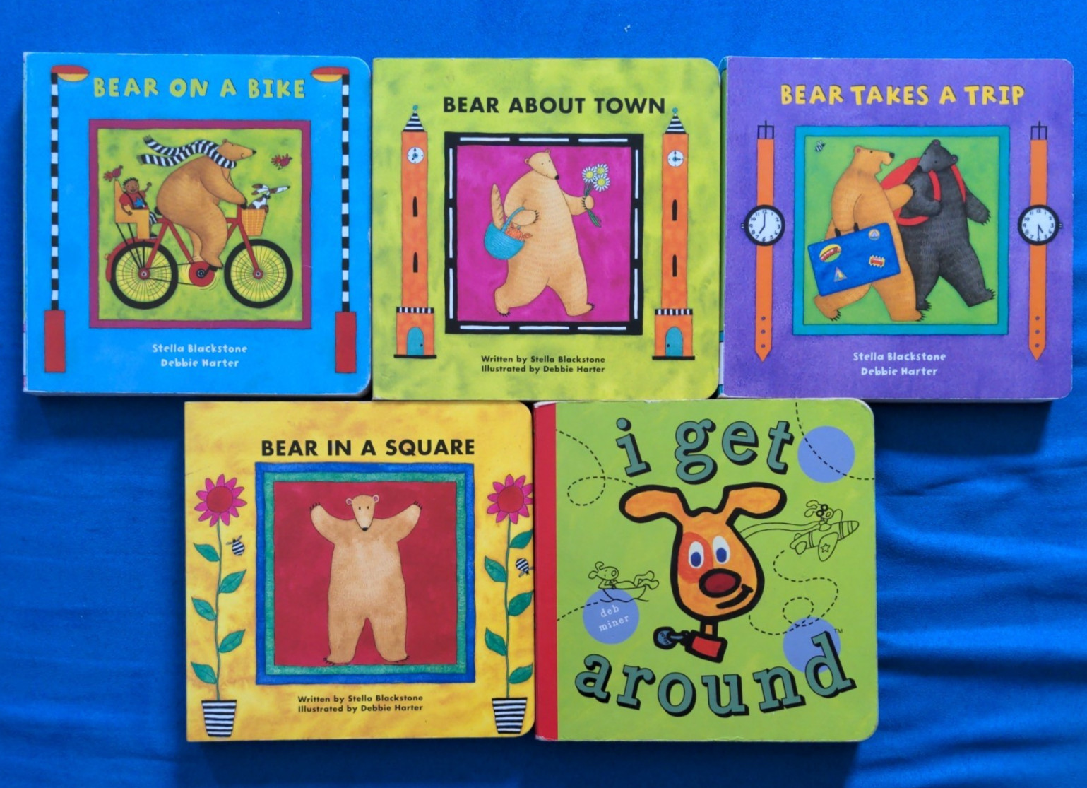 Toddler Board Book Lot – Bear Books + Movement/Vocabulary (5 Books)