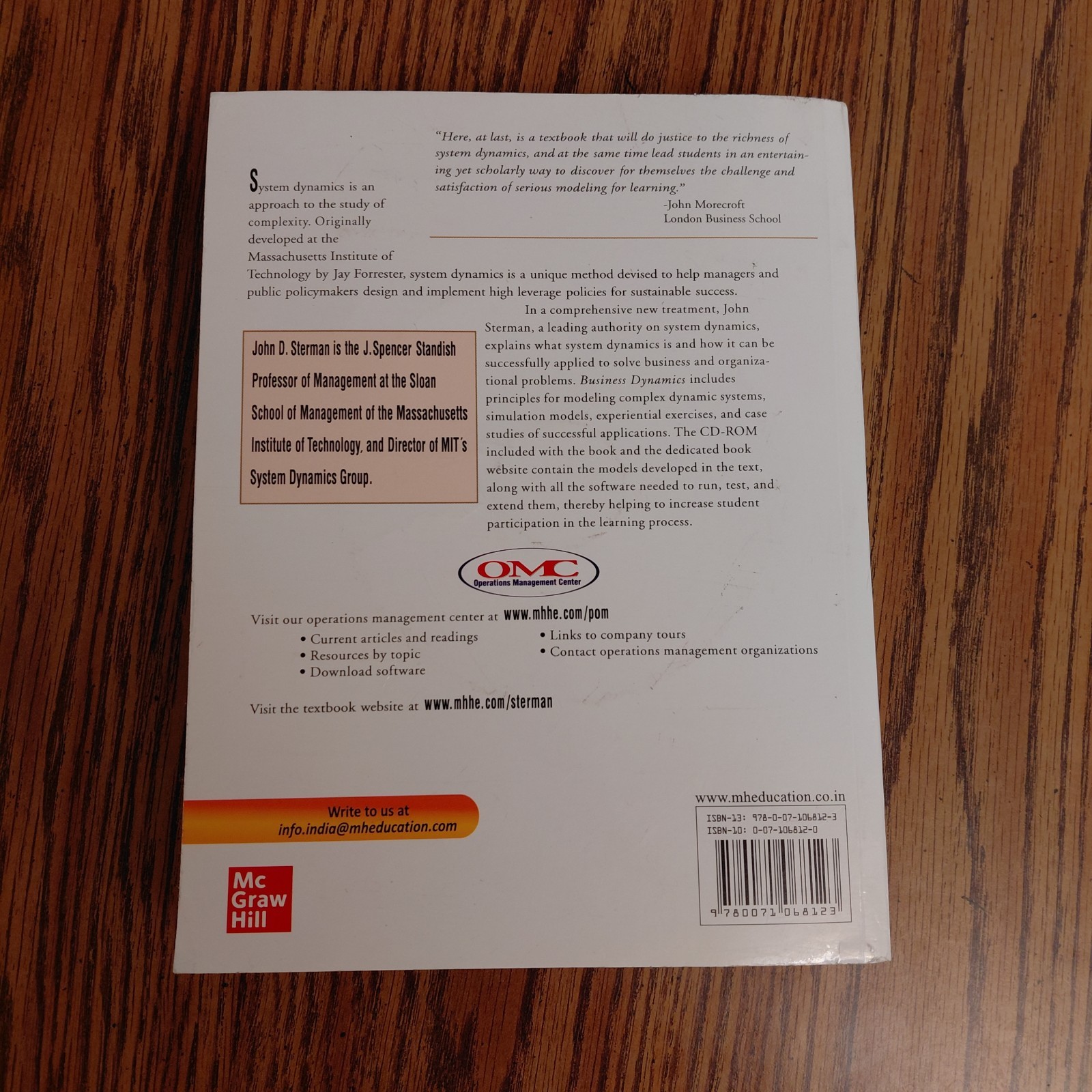 Business Dynamics : Systems Thinking and Modeling for a Complex..By John Sterman