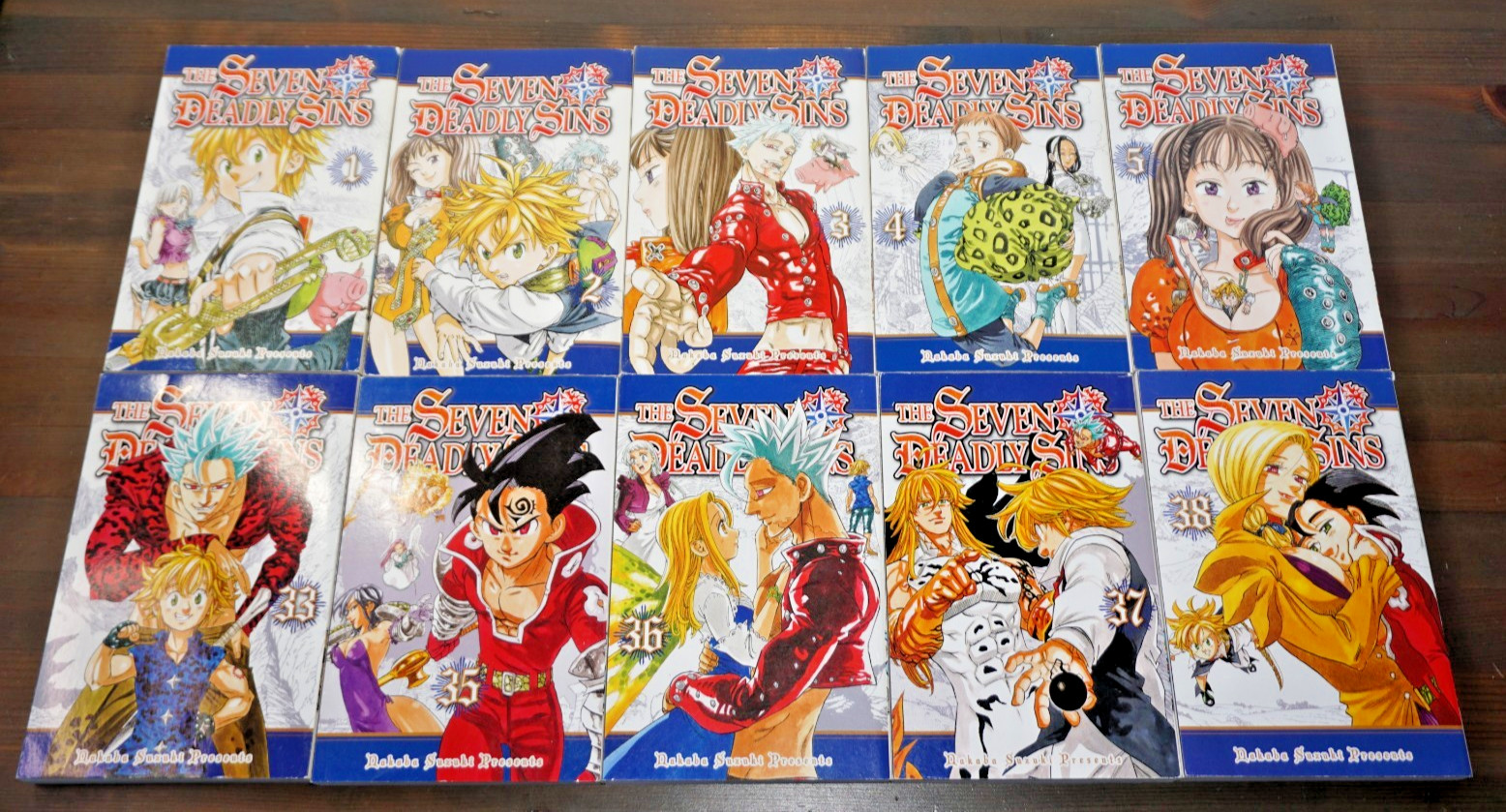 The Seven Deadly Sins Manga Lot of 10 Volumes Kodansha Comics