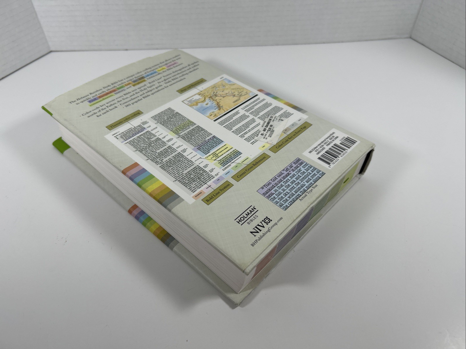 NIV Rainbow Study Bible Full Color Holman Bold-Line Edition Hardcover w/ Jacket