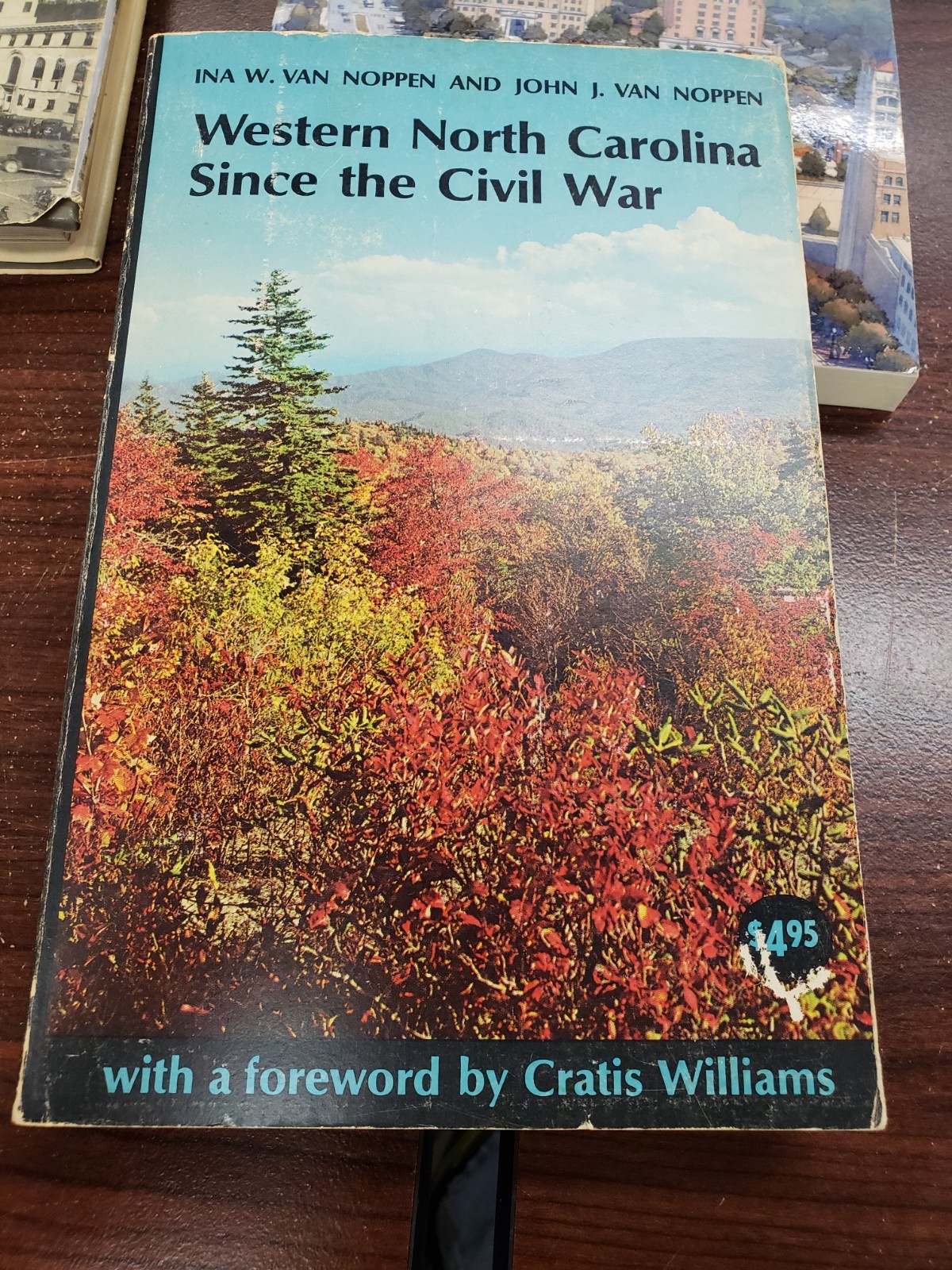 WESTERN NORTH CAROLINA since CIVIL WAR, by Van Noppen 1973 USED Book 437 pages