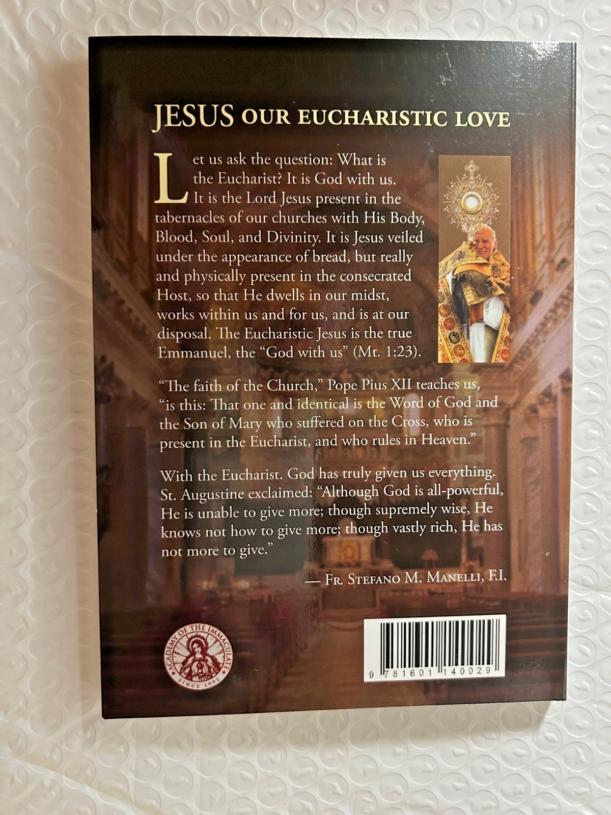 Jesus Our Eucharistic Love (NEW) $4.00 + Miraculous Medal