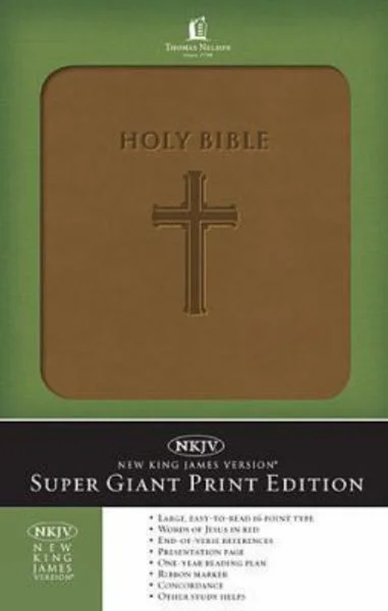 LARGE PRINT HOLY BIBLE New King James Version (Leathersoft)