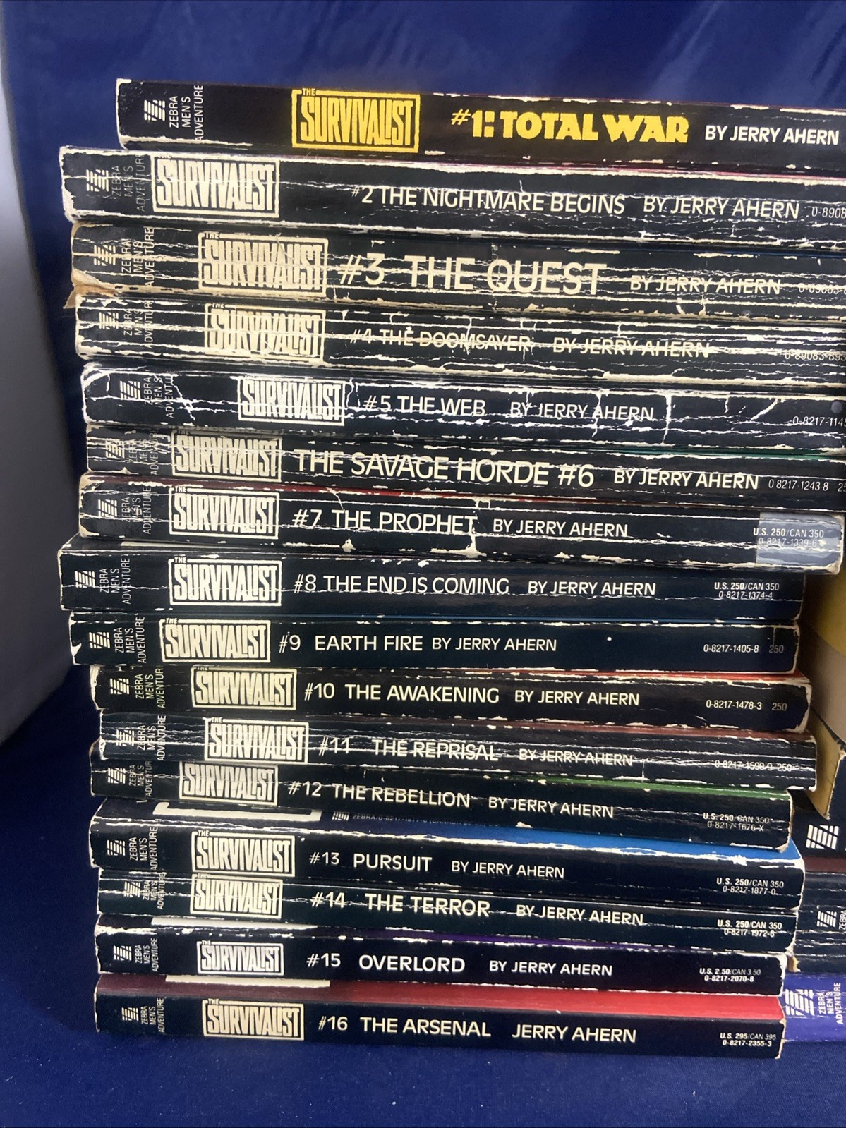 The Survivalist Jerry Ahern PAPERBACK LOT 1-16; 19-24 + Mid-Wake/The Legend NICE