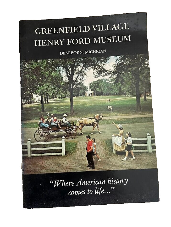 Vintage guide Book of Greenfield Village Dearborn Michigan HENRY FORD MUSEUM