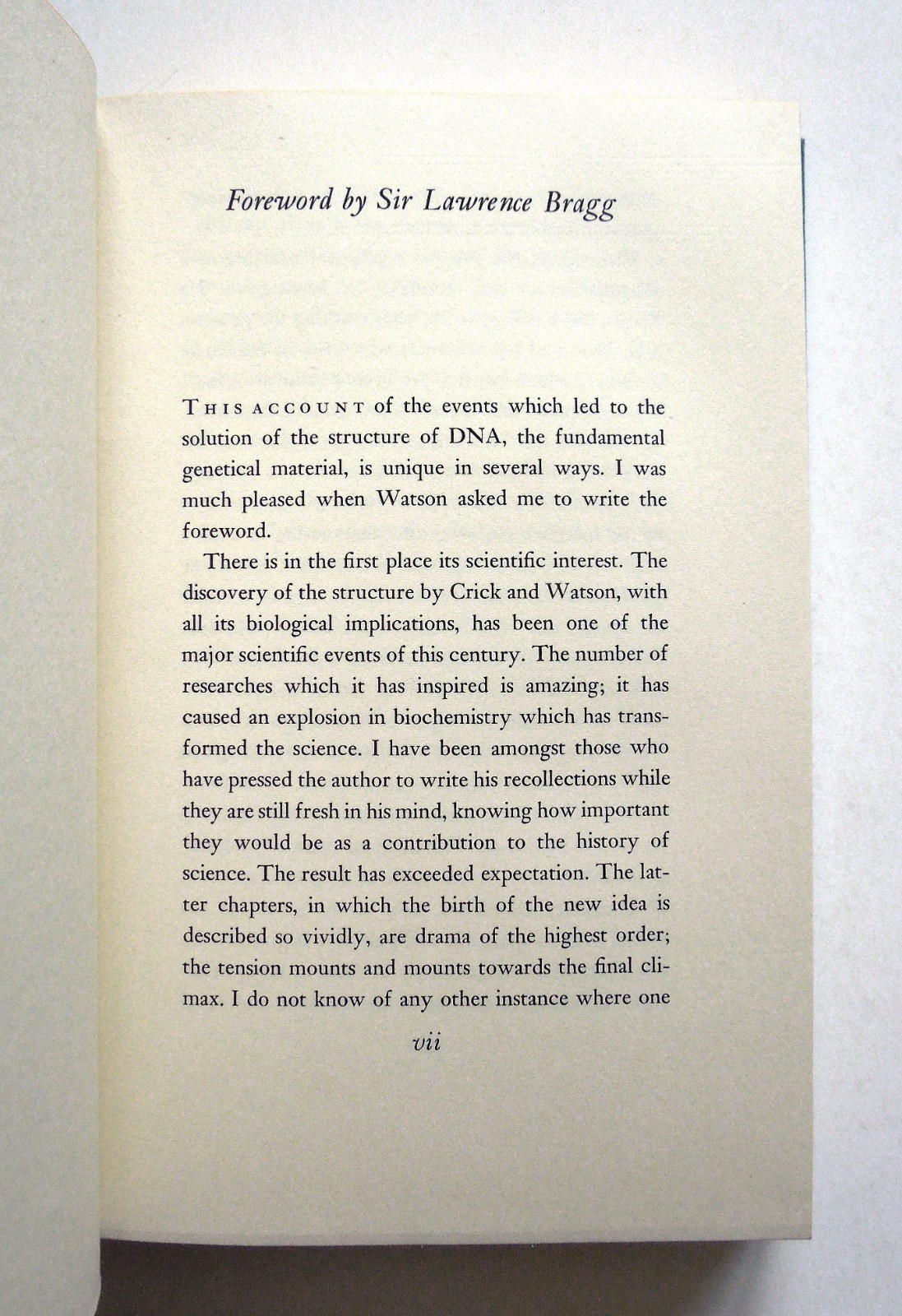 The Double Helix – James D. Watson, 1968 hc w/dj, Atheneum