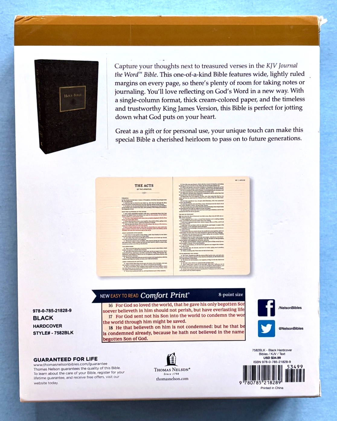 Holy Bible : King James Version, Black, Journal the Word Bible, Red Letter Ed…