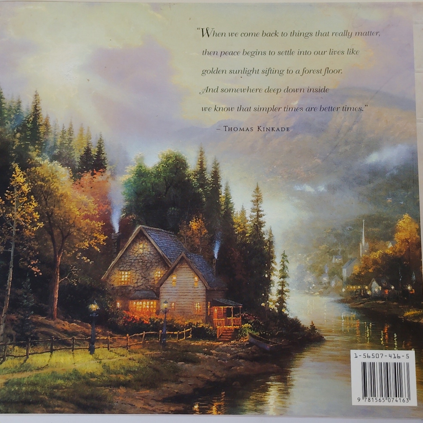 Simpler Times Thomas Kinkade 1994 Hardcover Gift Book 11.25″ x 9.75″