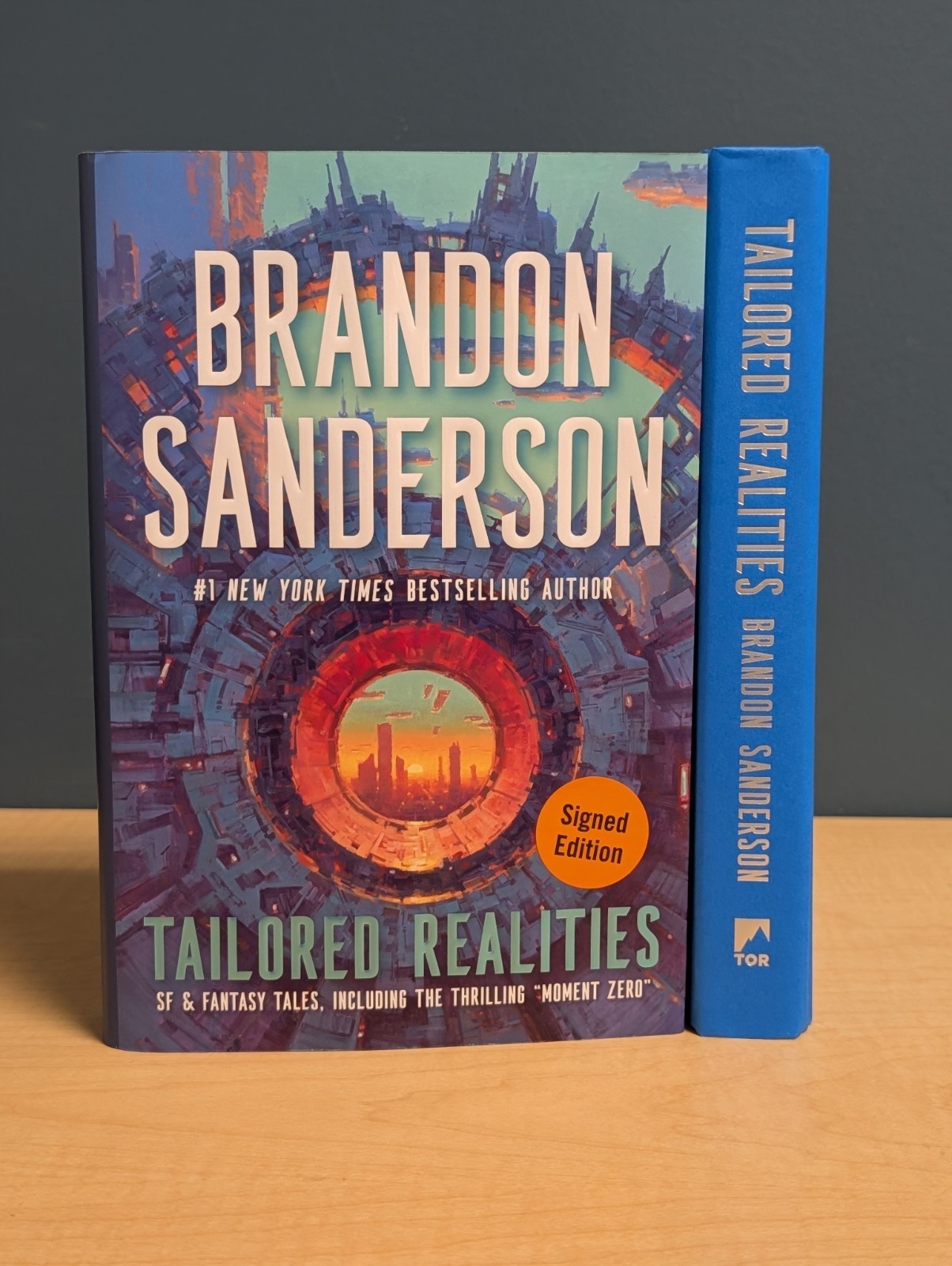 📚Brandon Sanderson TAILORED REALITIES Tor SIGNED 1st Edition Hardcover Sci-Fi