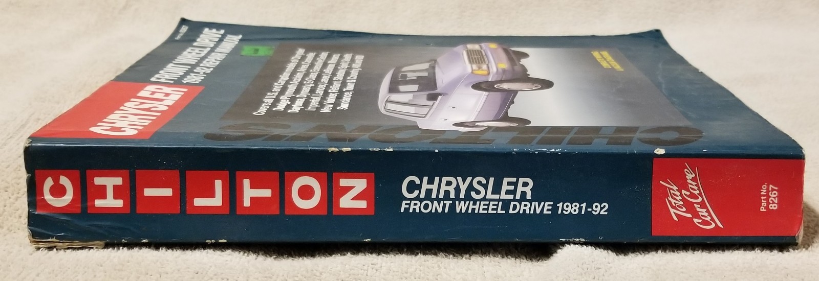Chilton Chrysler Front Wheel Drive 1981 – 1992 Repair Manual Service Guide 8267
