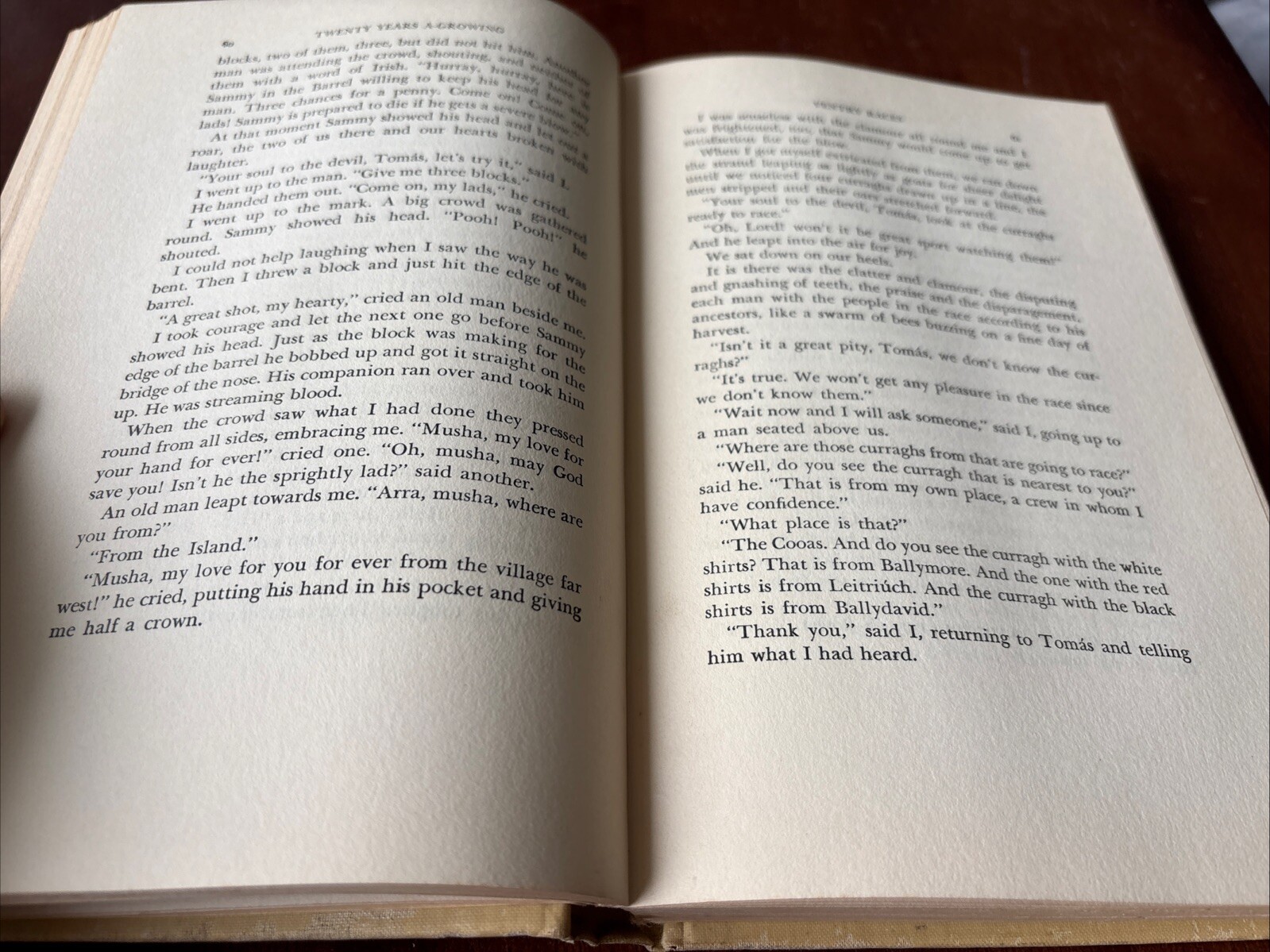 Twenty Years A-Growing Maurice O’Sullivan 1943 HC 8th Printing Ireland Memoir