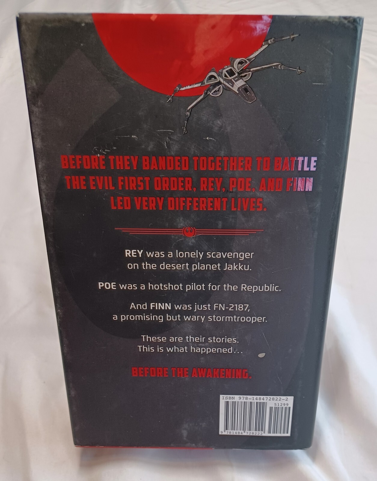 Star Wars: Before the Awakening By Greg Rucka. 216 Pages. Very Good Condition.