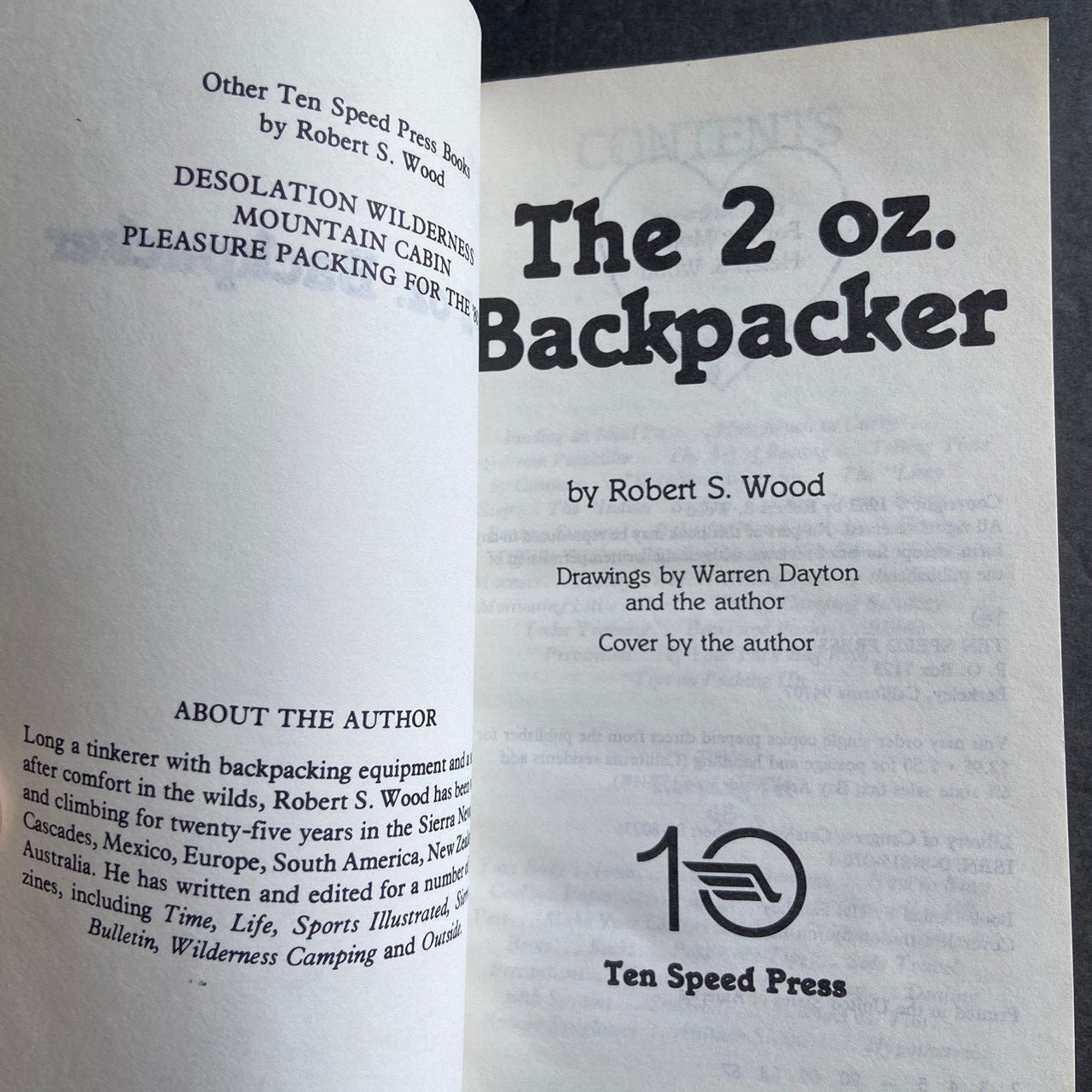 Vtg The 2 oz. Backpacker-A Problem Solving Manuel in the Wilds by Robert S. Wood