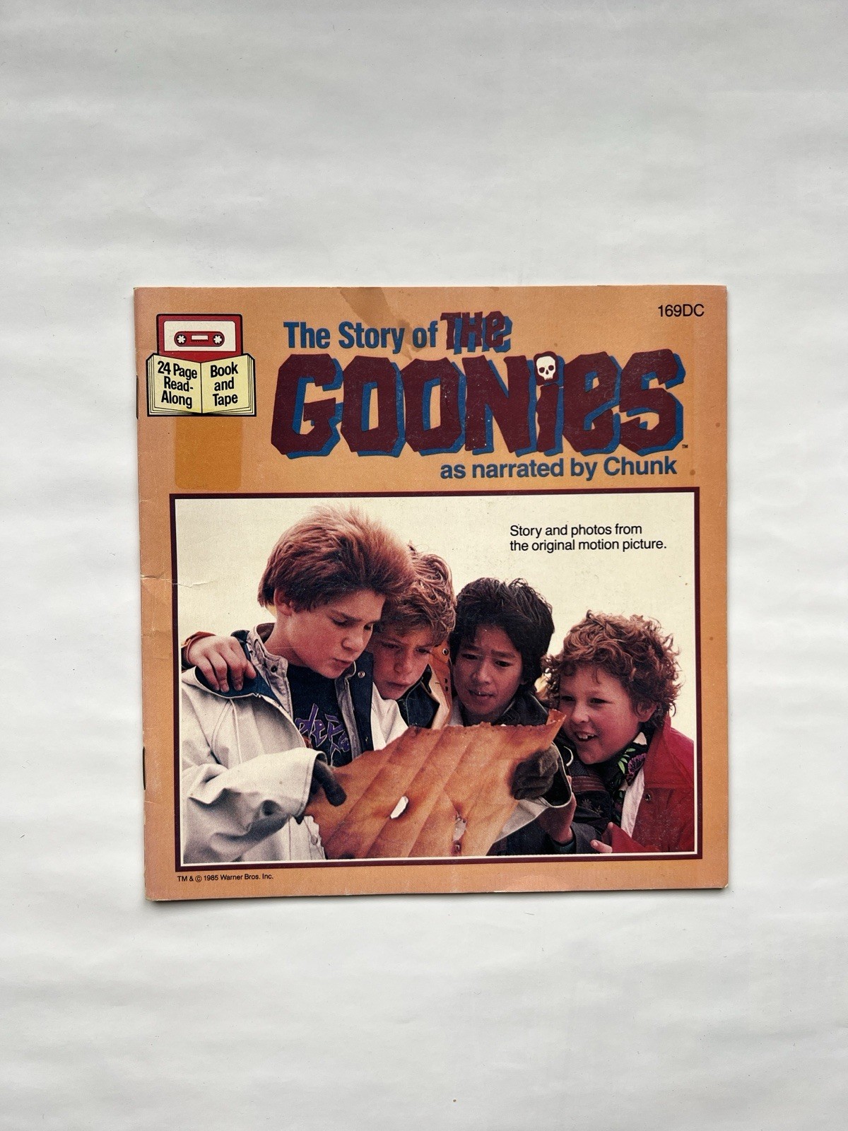 The Story Of The Goonies 169DC Vintage 1985 Warner Bros Read-Along PB Book