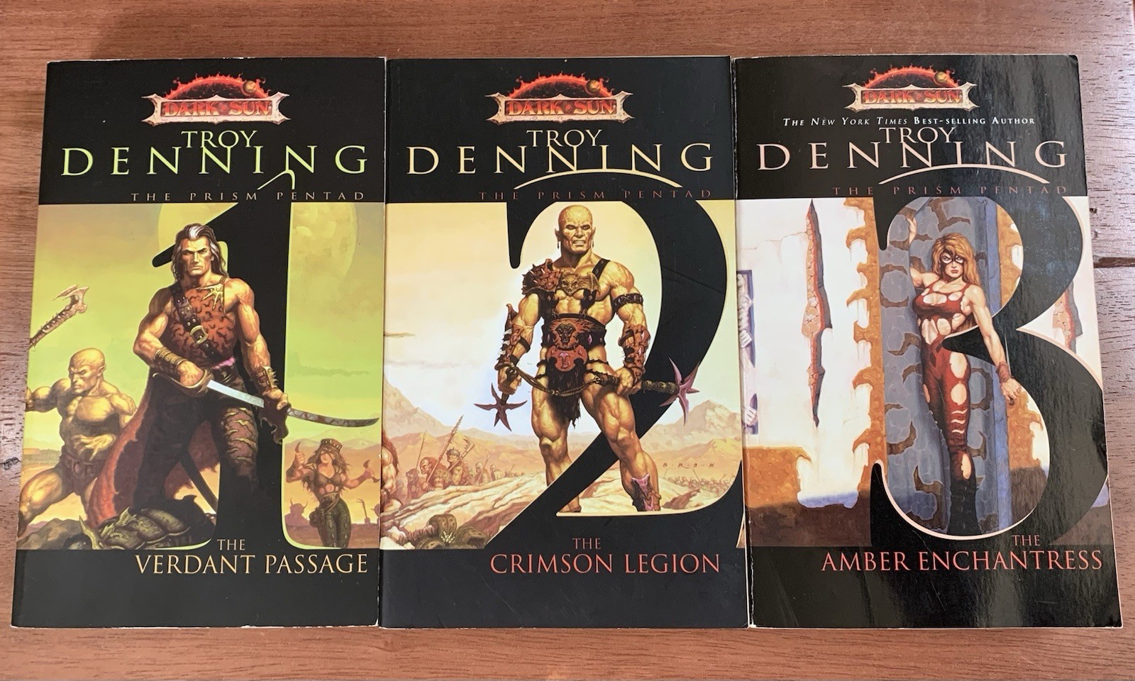 Dark Sun Prism Pentad Books 1 2 3 Paperback Troy Denning WIZARDS OF THE COAST