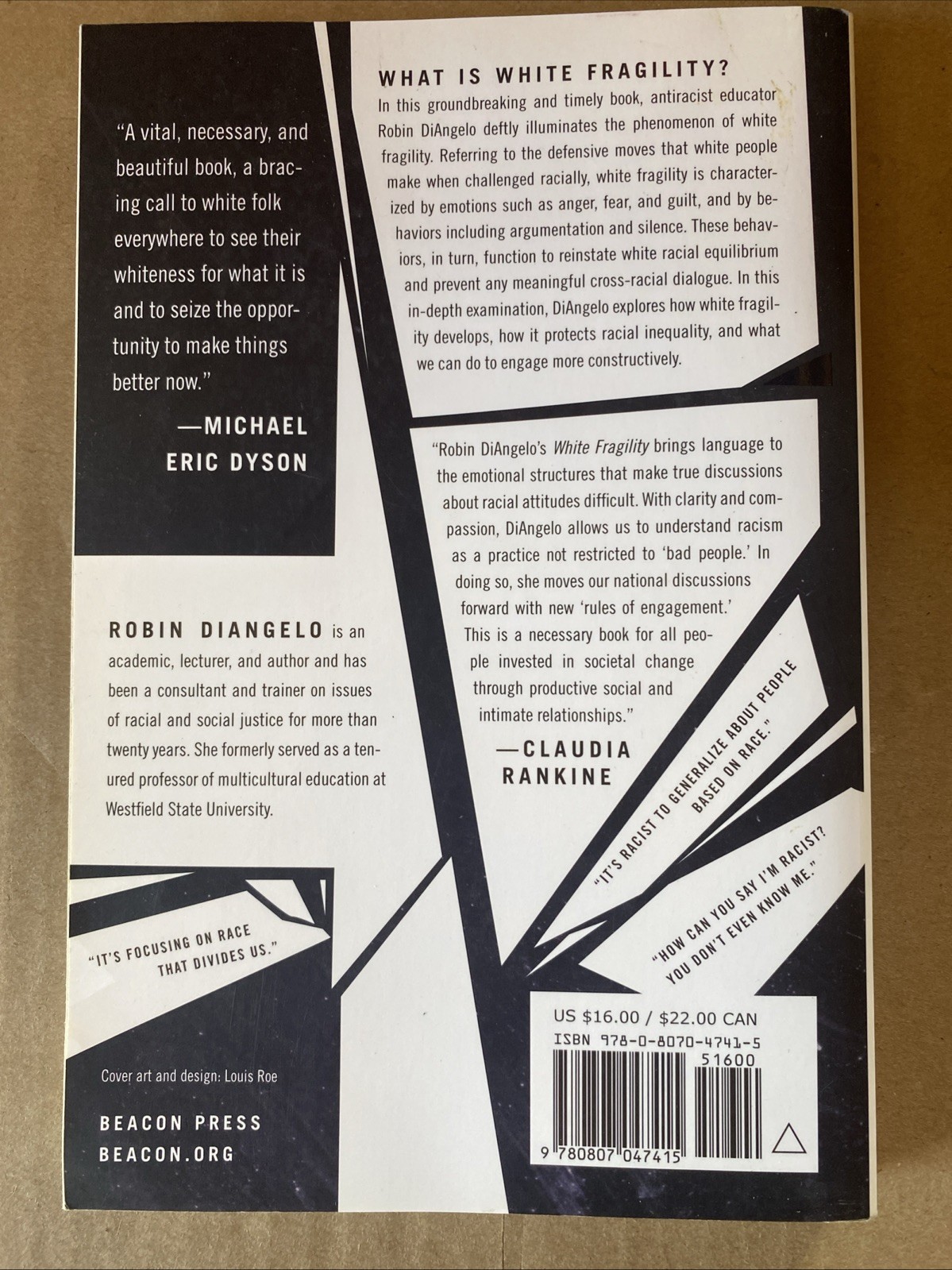 White Fragility; Paperback Robin Diangelo 2018