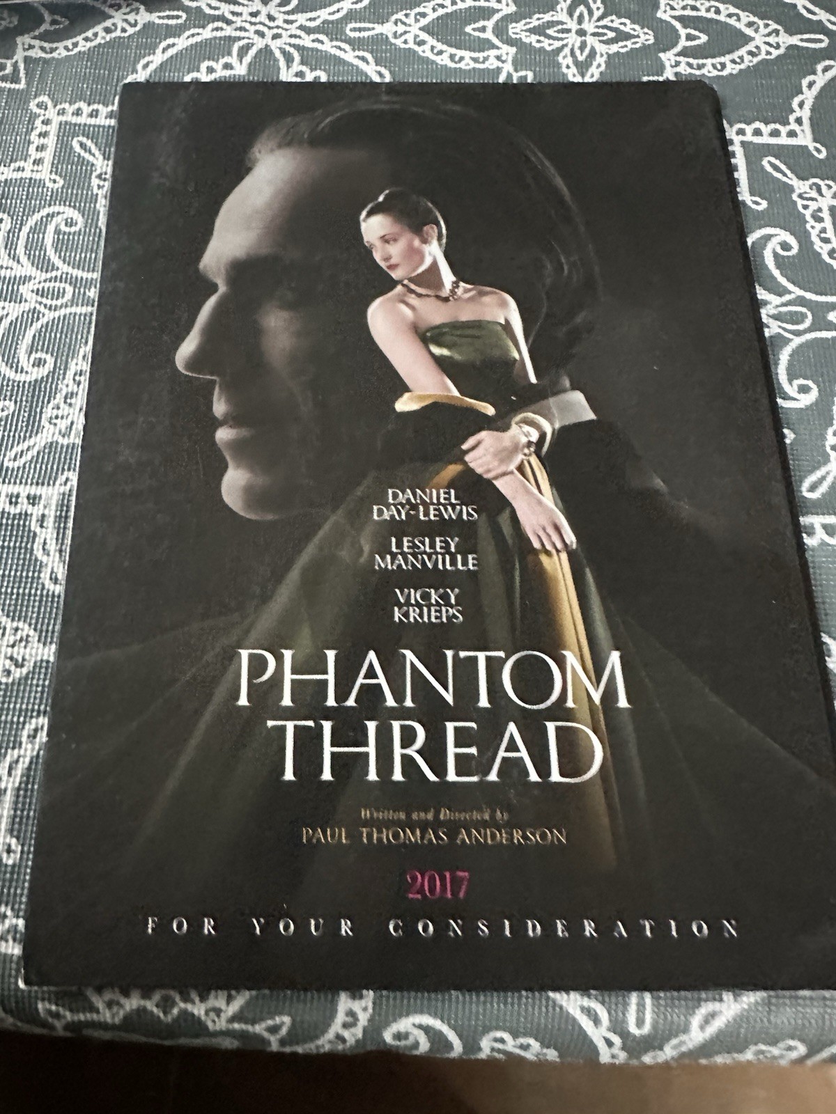PHANTOM THREAD SCRIPT Screenplay PAUL THOMAS ANDERSON FYC