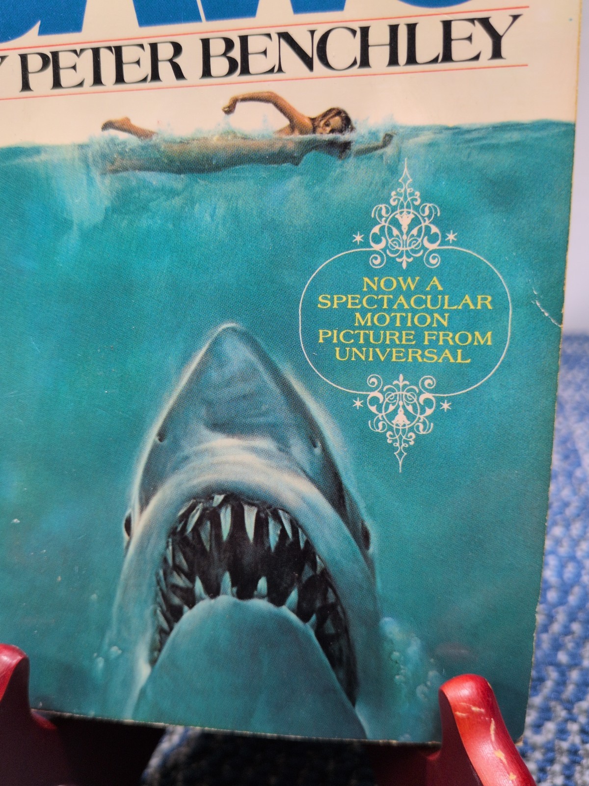 Jaws 1975 Peter Benchley Paperback A Bantam Book