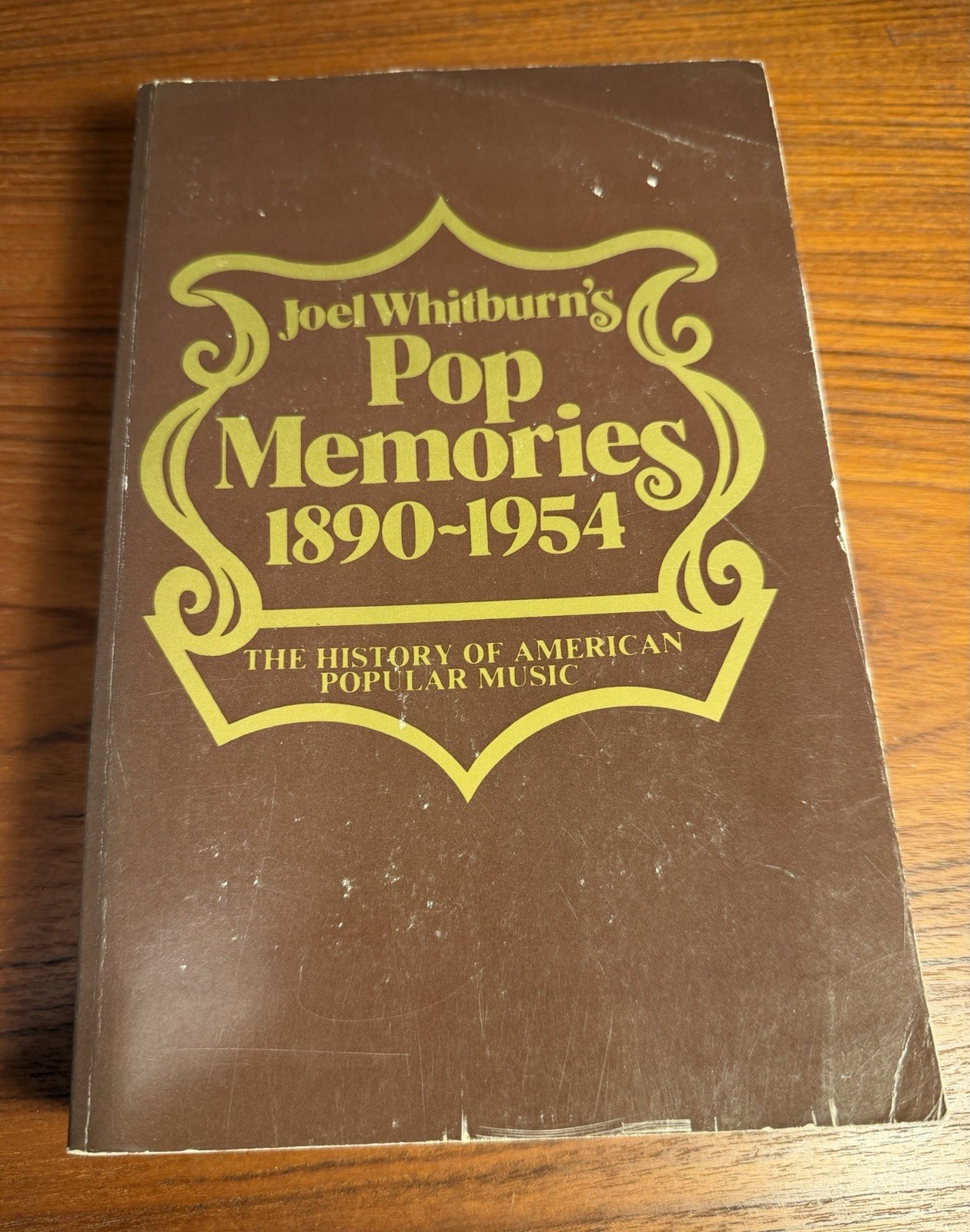 Joel Whitburn’s Pop Memories 1890-1954 Record Research Pop Music History TPB ’86