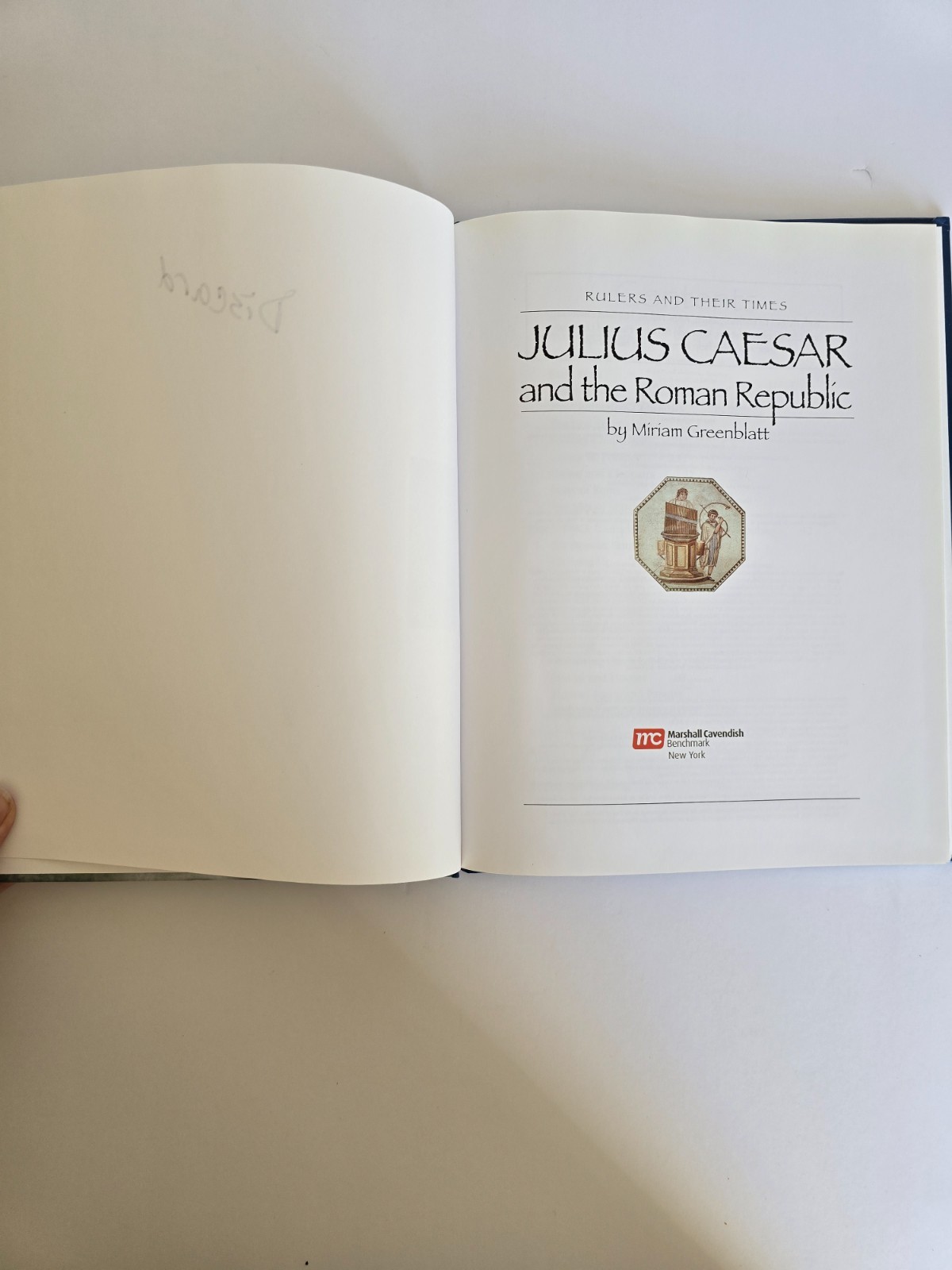Julius Caesar and the Roman Republic by Greenblatt, Miriam Homeschool Studies