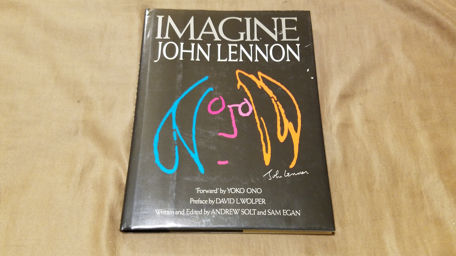 John Lennon ” IMAGINE” LARGE PICTORIAL 1988 Macmillian 1st Ed.. HCDJ Like New