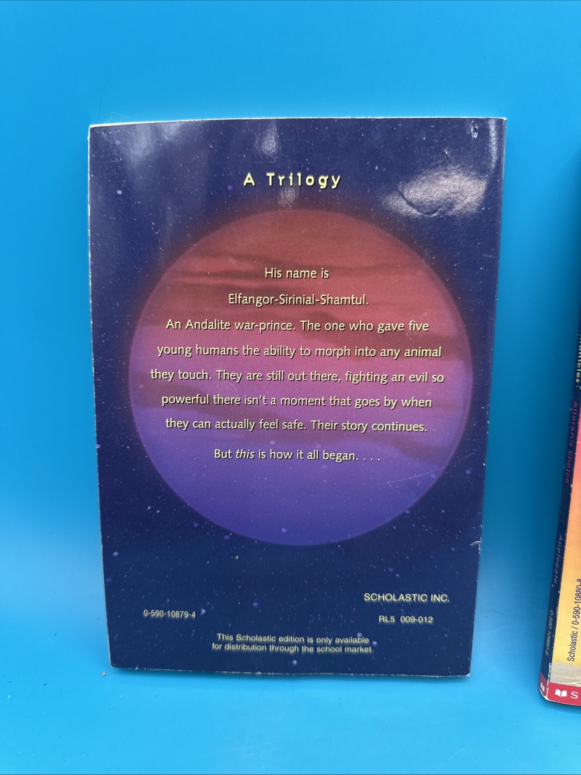 (ANIMORPHS, THE ANDALITE CHRONICLES, Trilogy ) By K A Applegate 1,2,3 Rare