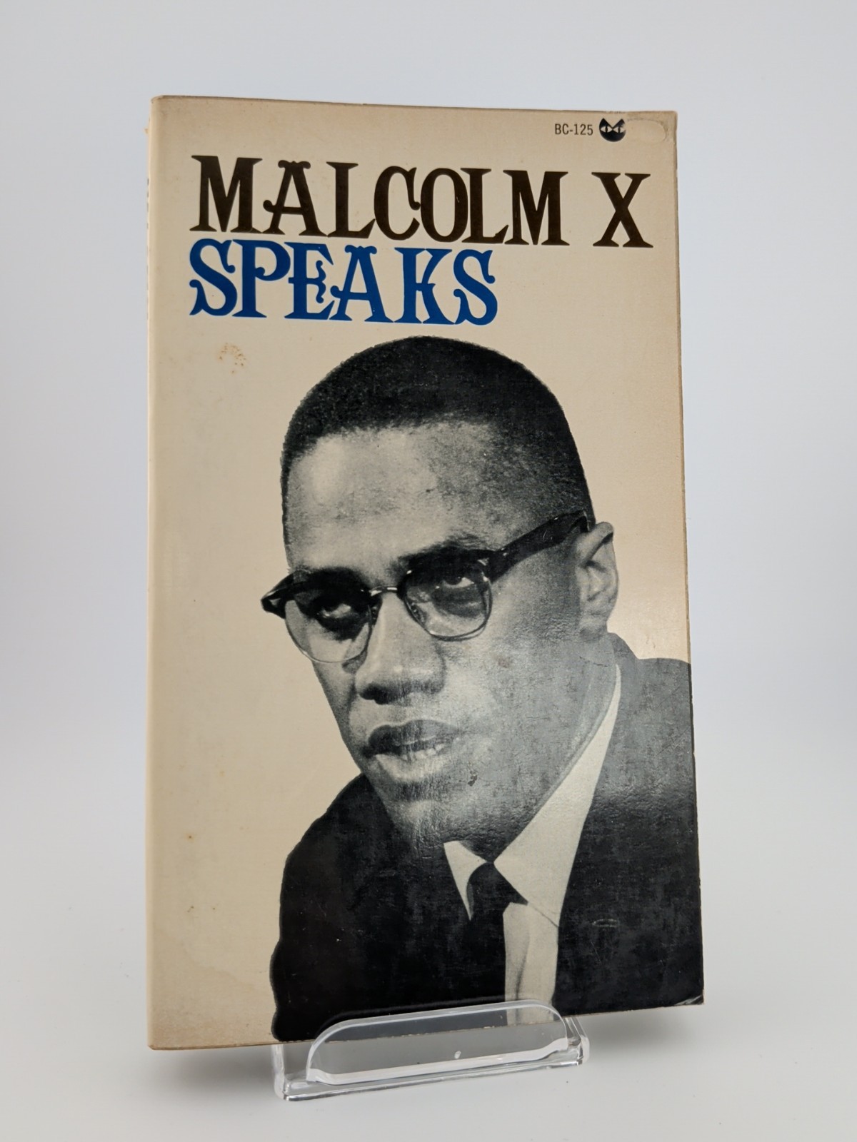 1st Edition / 1st Printing – 1966 MALCOLM X SPEAKS by Evergreen Black Cat – RARE
