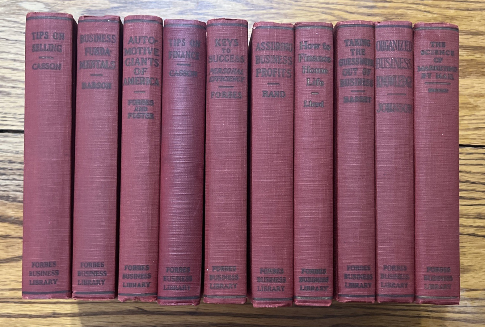 Lot of 10 Vintage Forbes Business Library 1920s Keys to Success, Tips on Selling
