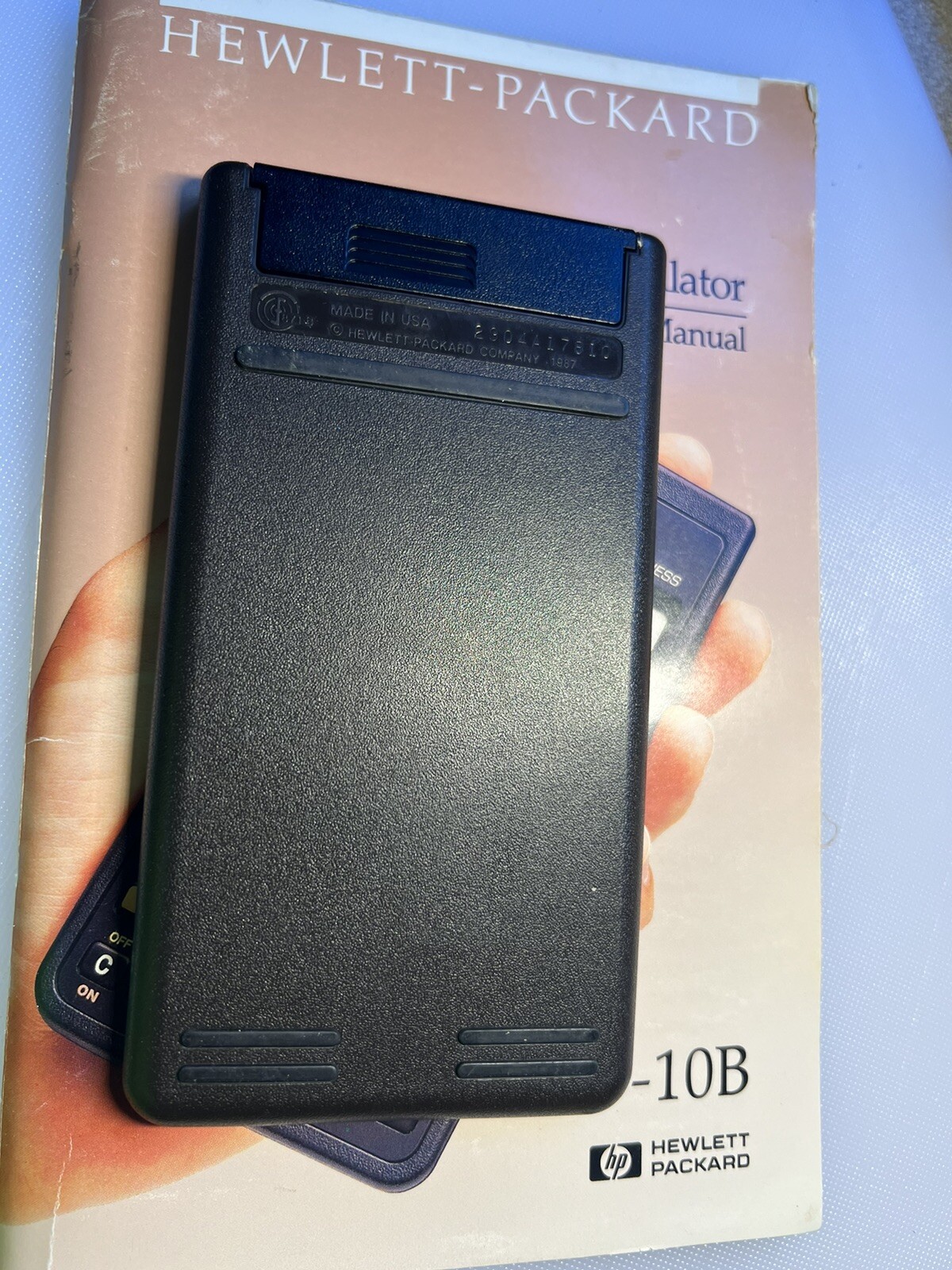 HP 10B Business Calculator Owner’s Manual Hewlett Packard 142 Pages Book ONLY