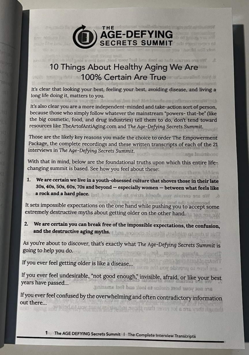 Age-Defying Secrets Summit-The Most Powerful Healthy Aging and Longevity Steps