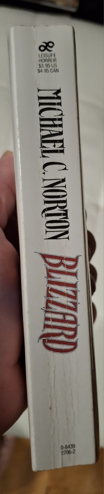 Blizzard by Michael C. Norton paperback SIGNED by author Leisure Horror RARE