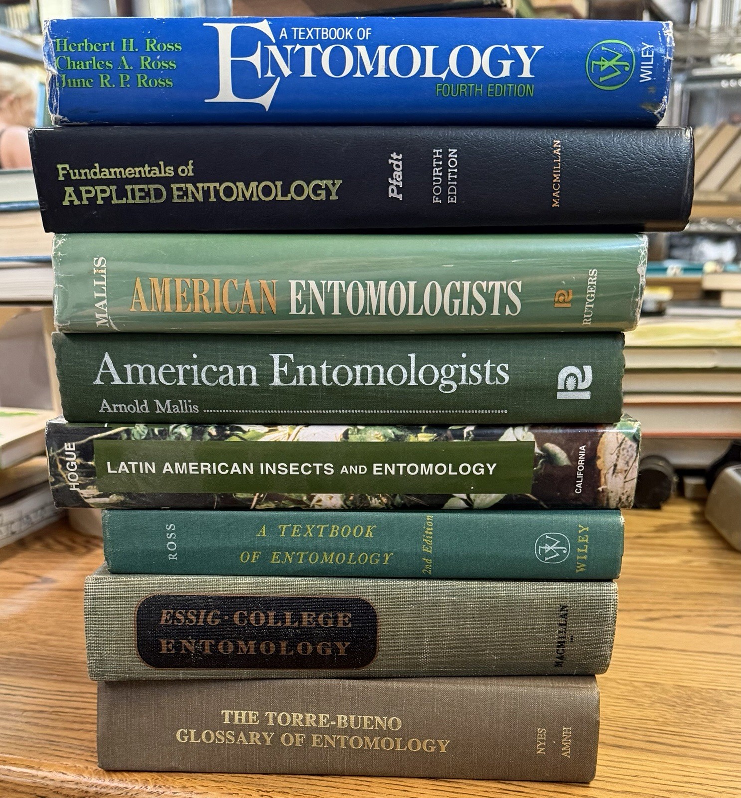 Entomology book lot of 9 Textbook American Glossary College Torre-Bueno Latin