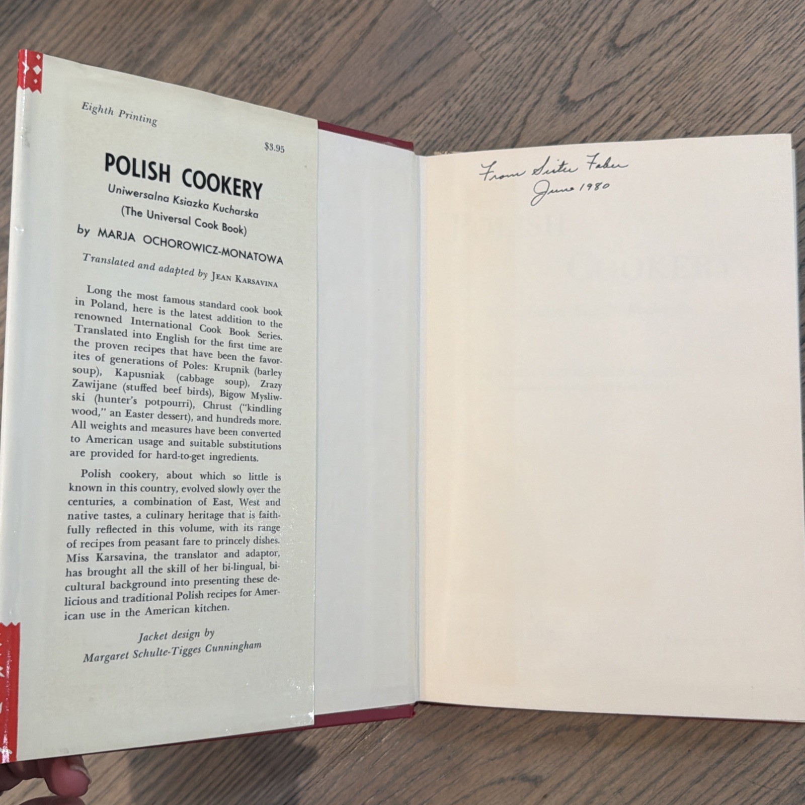 Polish Cookery Universal Cookbook Marja Ochorowicz-Monatowa HC 1972