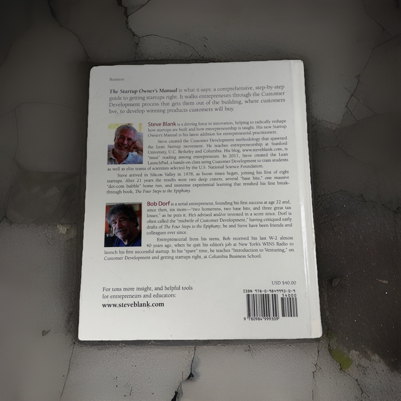 Startup Owner’s Manual: Step-By-Step Guide for Building a Great Company HC VG