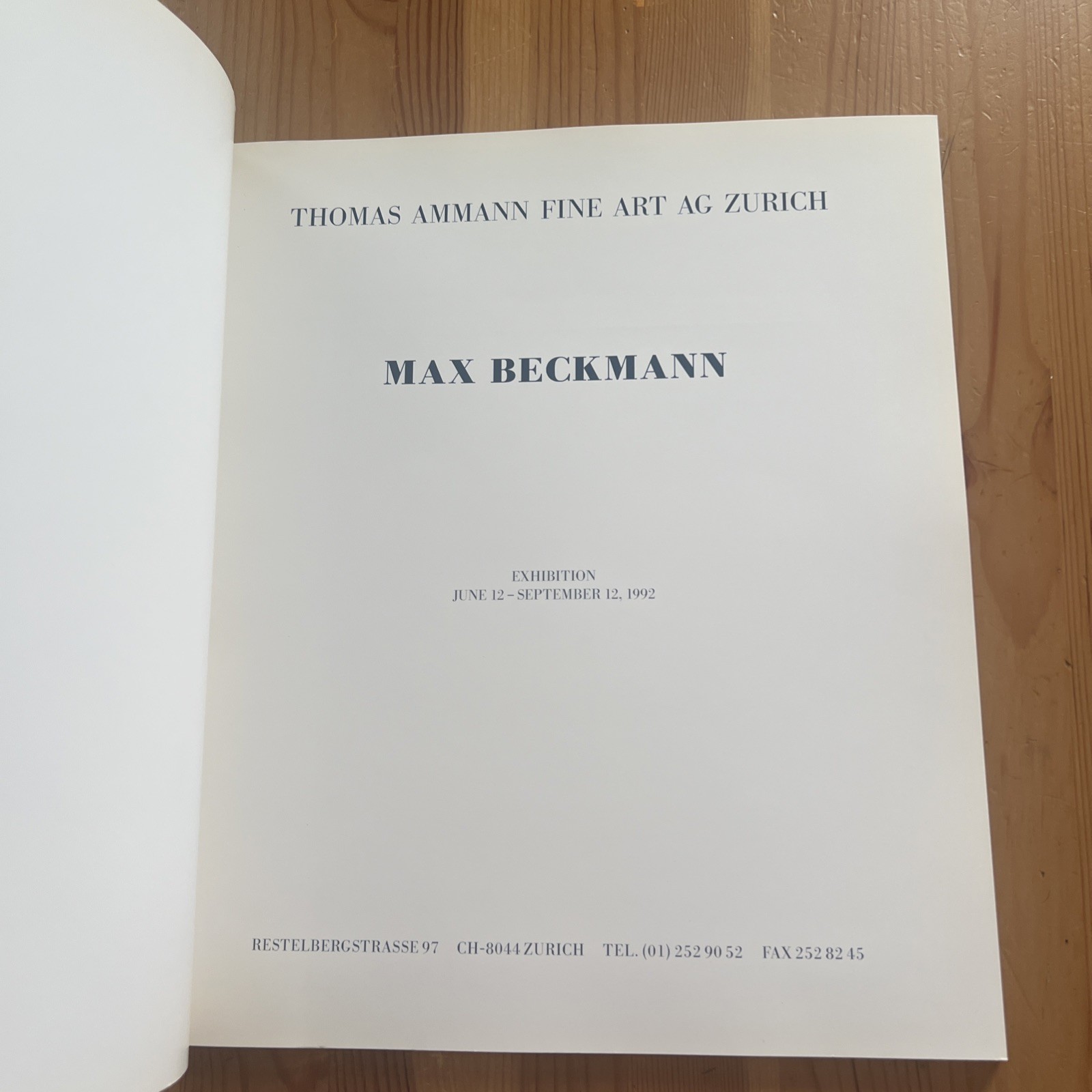 Max Beckmann – ‘90s Exhibition Softcover Book