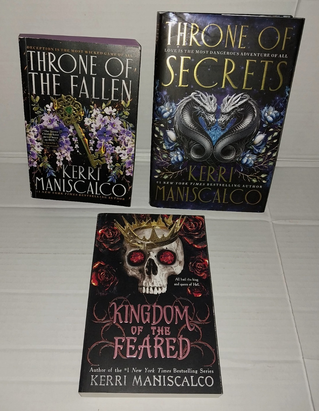 Lot 3 Kerri Maniscalco Books Throne Of Fallen Secrets Kingdom of the Feared +