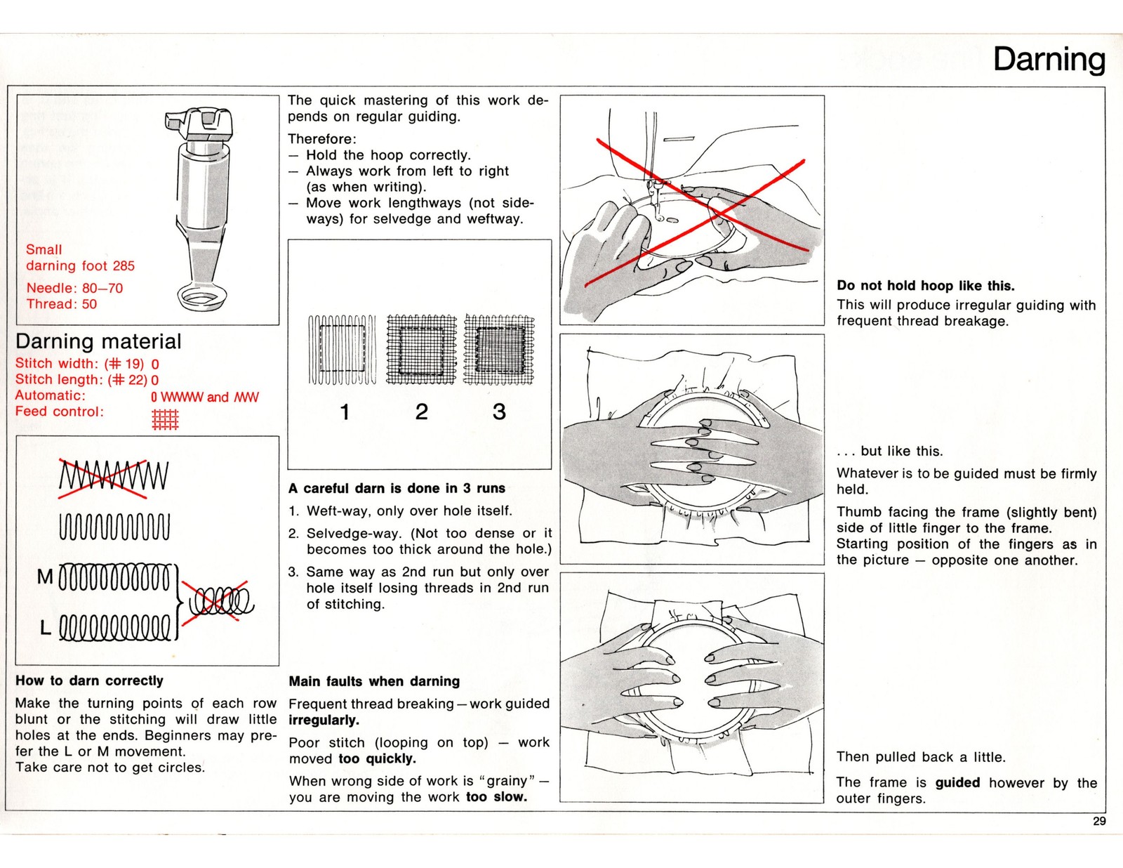 BERNINA 830 Record 831 Sewing Machine COLOR User Manual – COIL BIND – COVERS