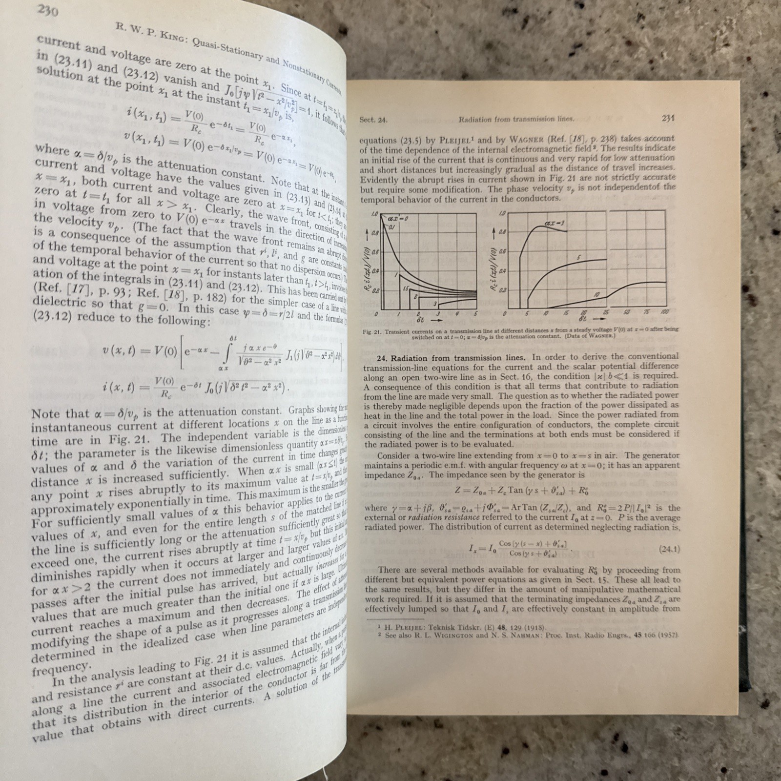 Vintage 1958 Springer Physics XVI: Electric Fields & Waves, Flügge HC Ger/Eng