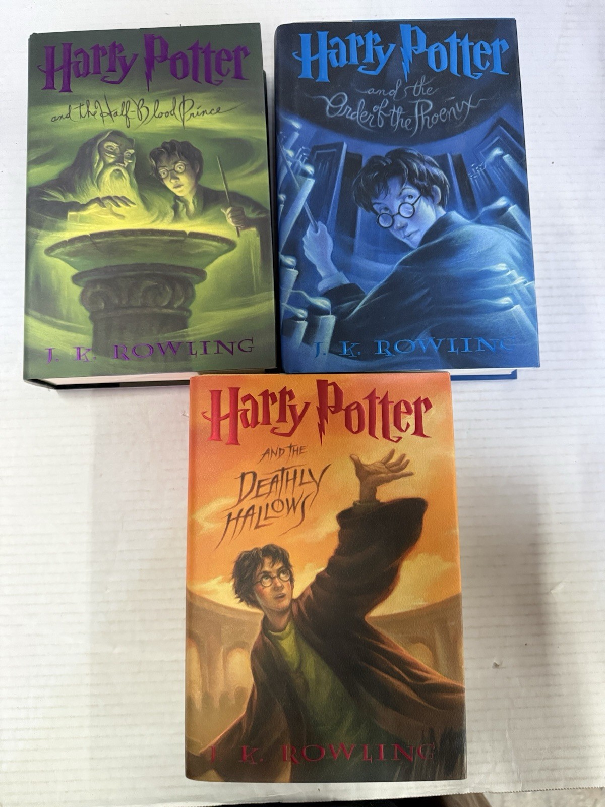 Harry Potter Complete Hardcover Set Books 1-7 First Edition (J.K. Rowling) Good