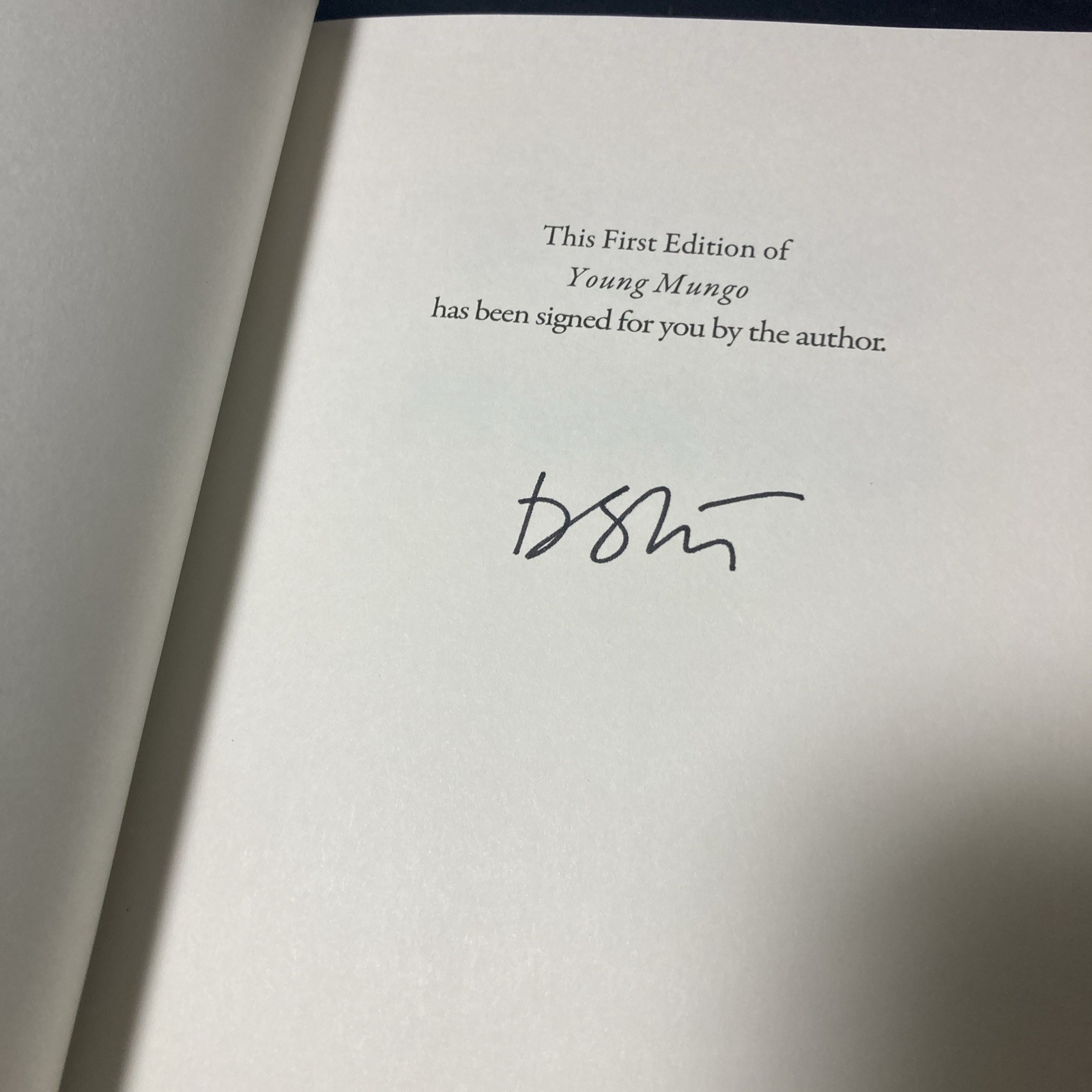 SIGNED | Douglas Stuart – Young Mungo | First Edition | Hardcover