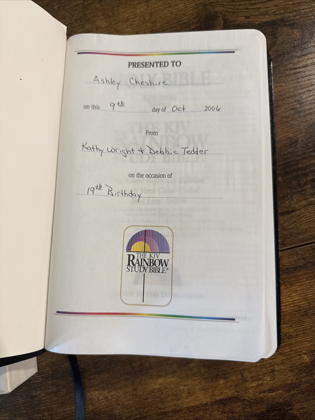 the rainbow study bible kjv
