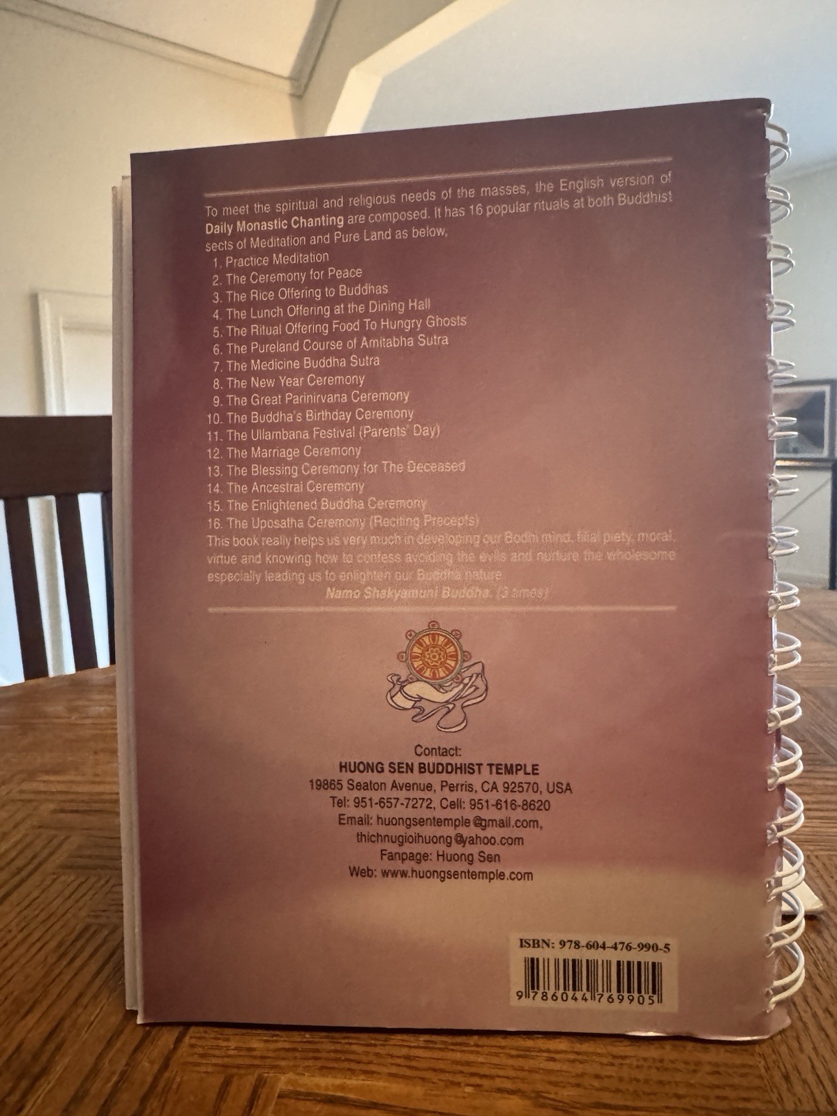 Daily Monastic Chanting