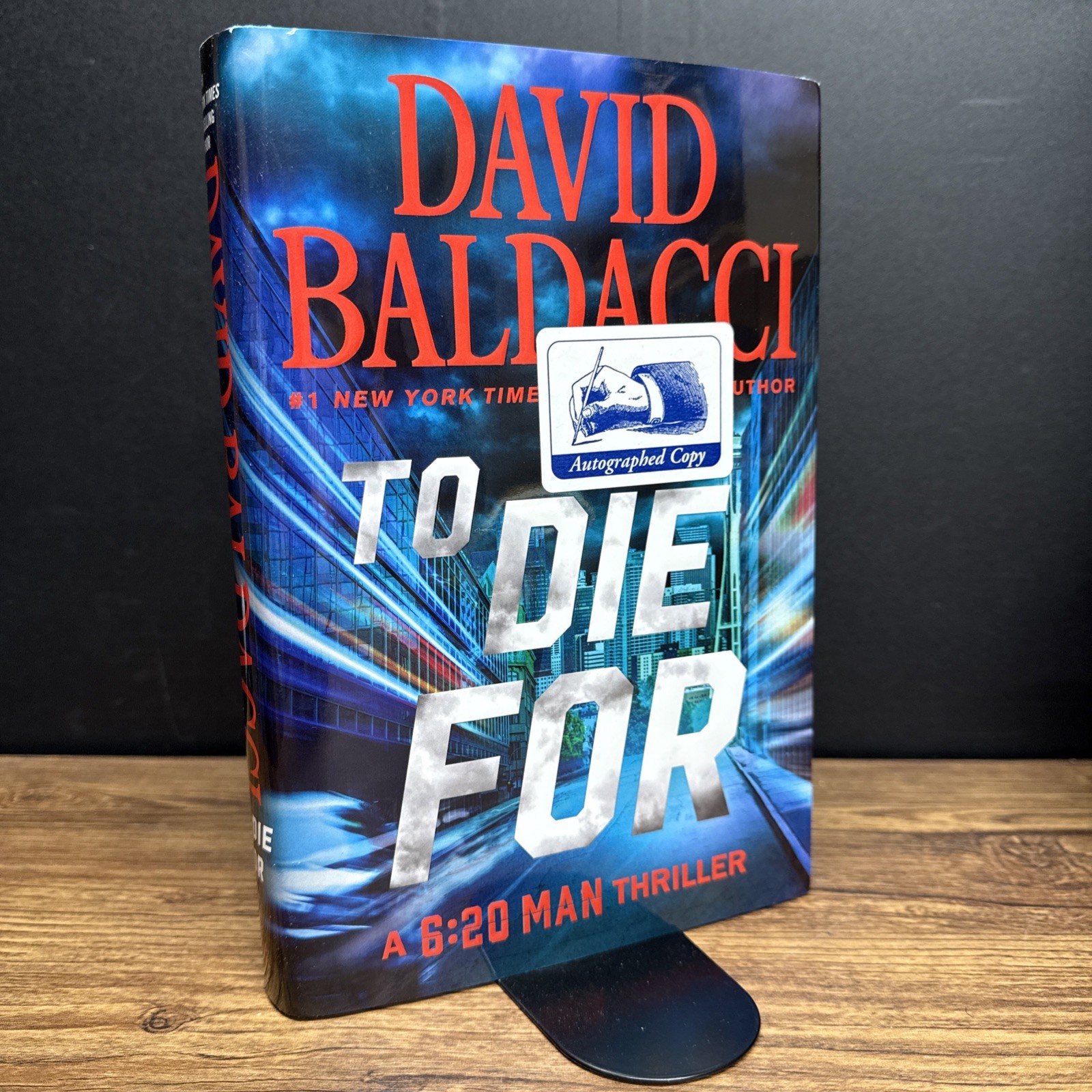 SIGNED ~ 6:20 Man #3: TO DIE FOR by David Baldacci (2024, Hardcover) 1st/1st