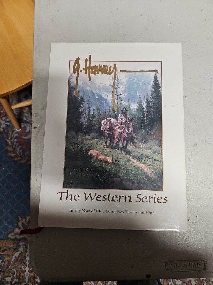 G. Harvey The Western Series 2001 Hardcover Art Book Signed 983/1500