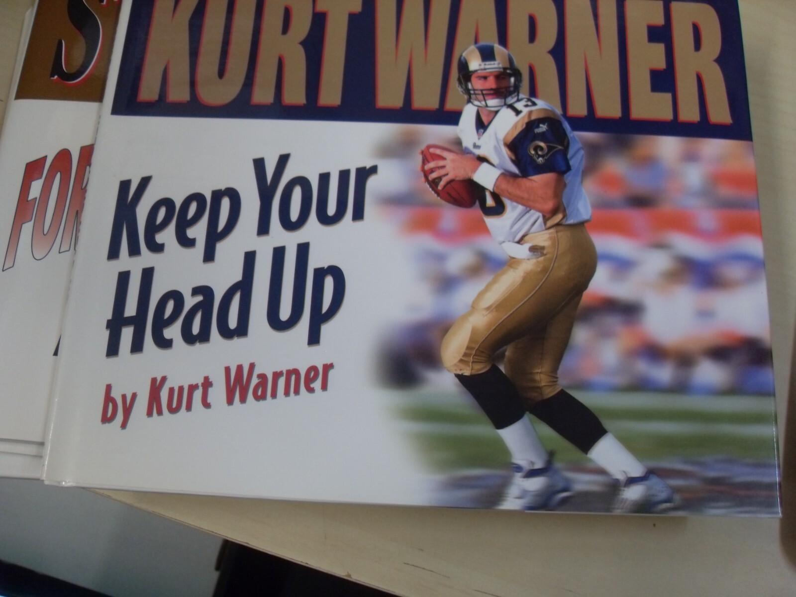 Greg Brown (Author) Autographed Signed Auto Kurt Warner Keep Your Head Up Book