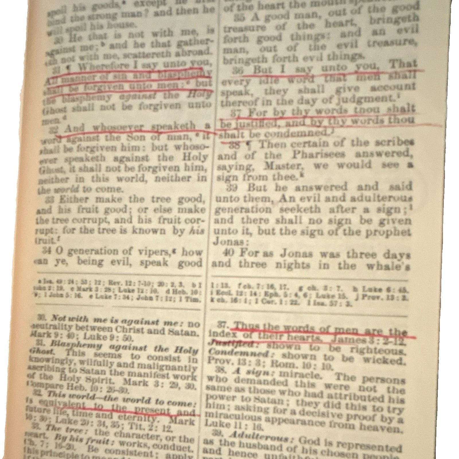 Judson Press New Testament With Brief Notes 1884 Hardcover Illus