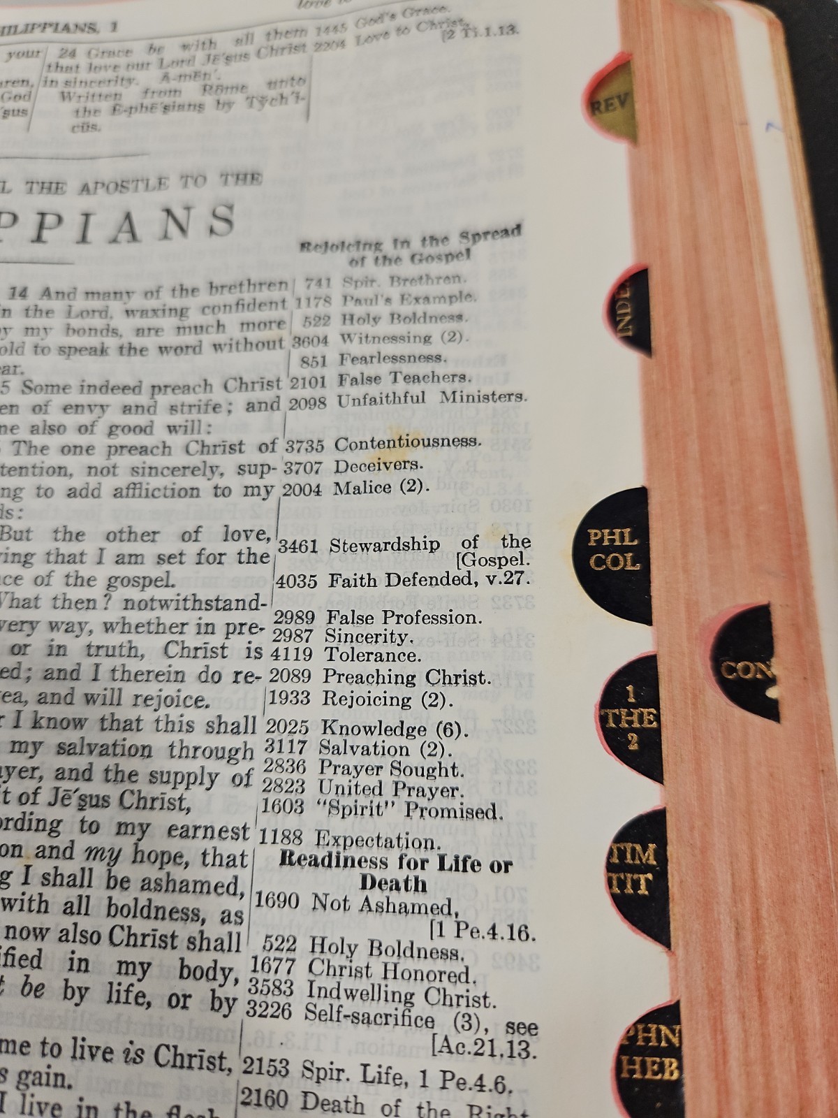 The New Chain Reference Bible THOMPSON 1934 3rd Improved Edition / 29th Reprint