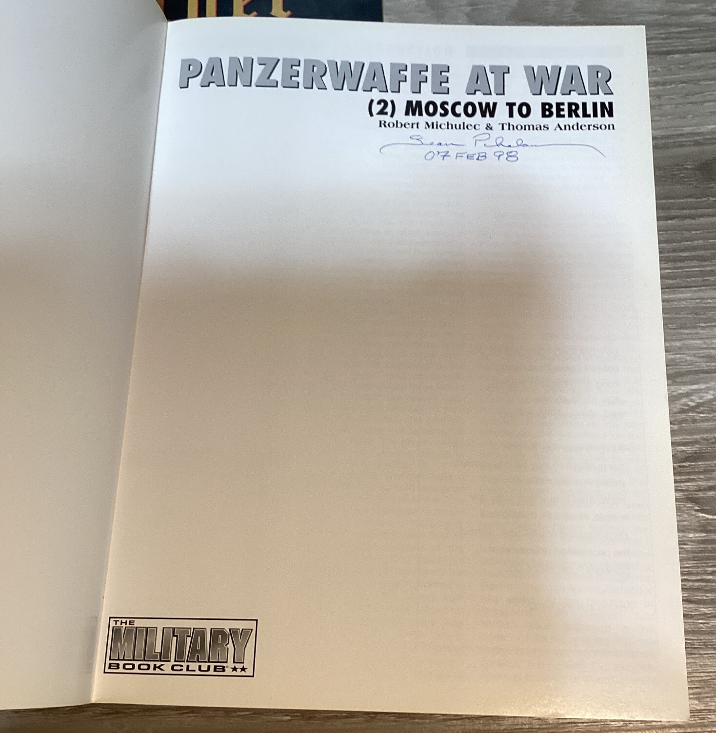 Panther Panzerwaffe Armor At War 2 Book Lot Military Book Club TPB WWII Tank