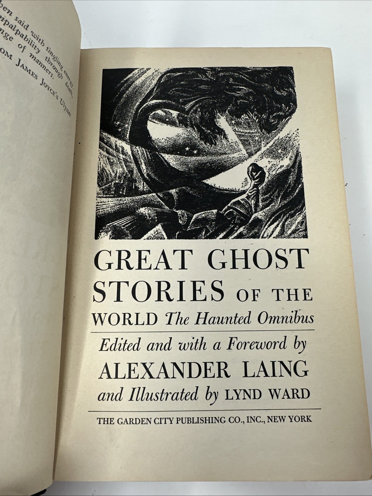 1939 Great Ghost Stories of the World Haunted Omnibus Alexander Laing Horror HC