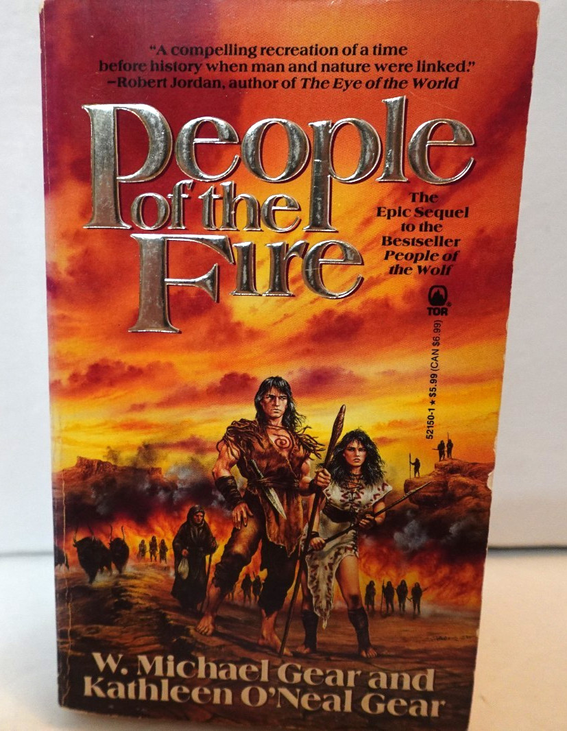 People of the Fire (W. Michael Gear & Kathleen O’Neal Gear) Tor paperback book